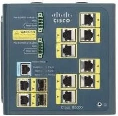 Cisco IE 3000 LAN Base Industrial Railmount Managed Switch, 8x RJ-45, 2x RJ-45/SFP, 2x Erweiterungsslot (IE-3000-8TC)