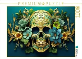Calvendo Ein Motiv aus dem Kalender Skull Flower - Totenkopf ART