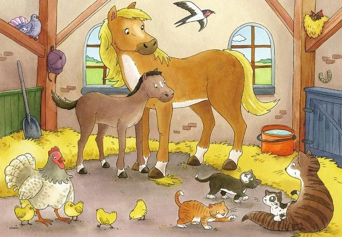 Ravensburger Puzzle Glückliche Tierfamilien