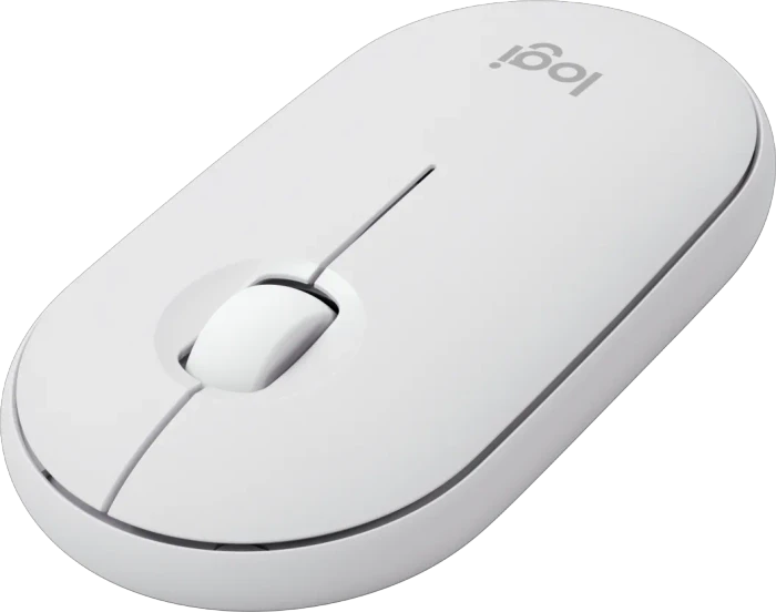 Logitech M350s Pebble Mouse 2 weiß, Logi Bolt, USB/Bluetooth