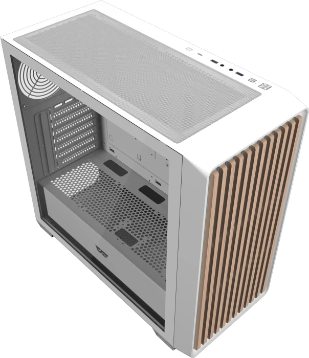 DarkFlash DS900WD White, Glasfenster