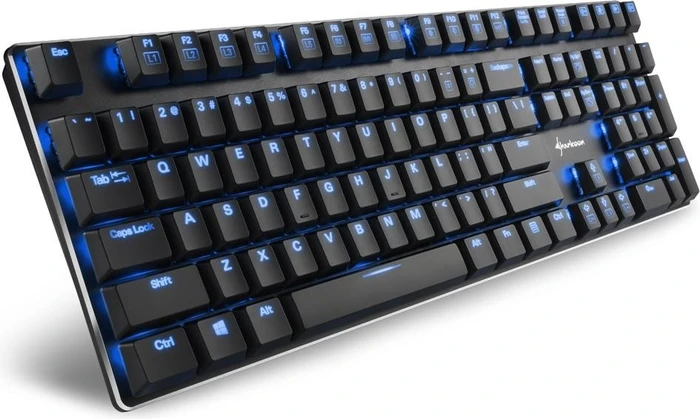 Sharkoon PureWriter, Kailh Choc LOW PROFILE BLUE, USB, US