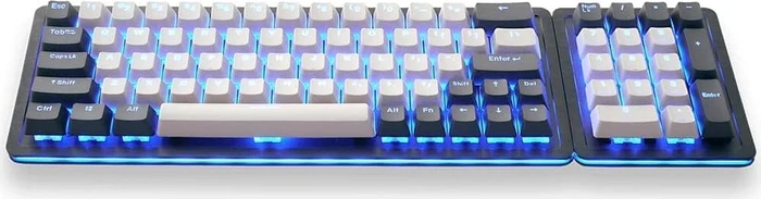 Mountain Mineral Keycap Set, Kunststoff (PBT) Double-Shot, weiß/schwarz, 113 Tasten (104+9), ANSI-US