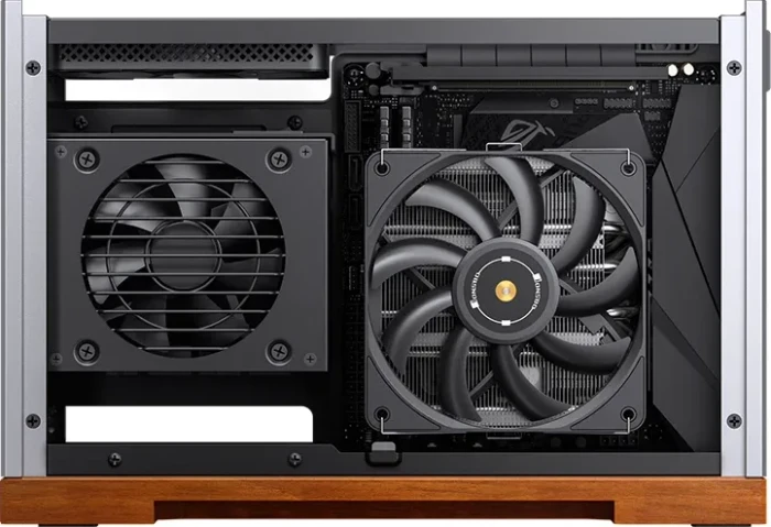 Jonsbo T9 Black, silber/braun, PCIe 5.0 Edition, Mini-ITX