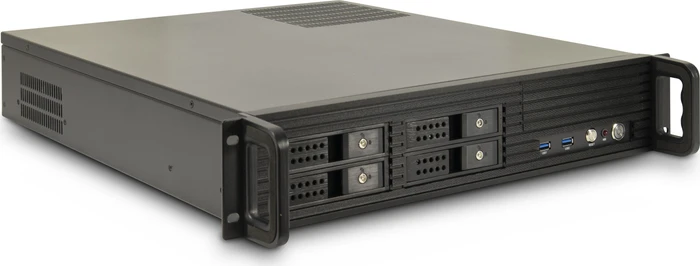 Inter-Tech IPC 2U-2504, schwarz, 2HE, ATX
