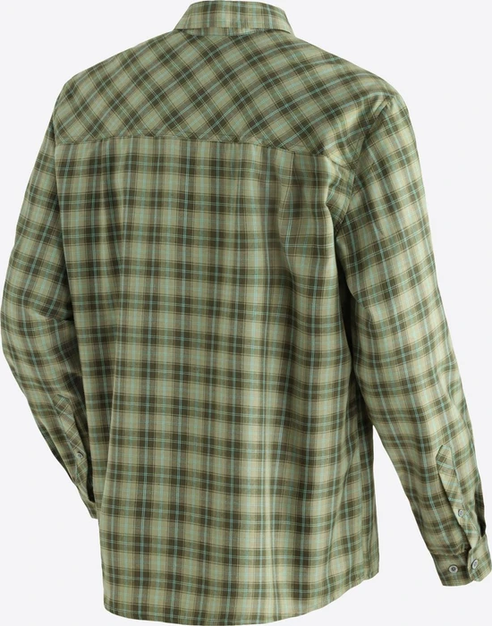 Maier Sports Claas Hemd langarm green check (Herren)