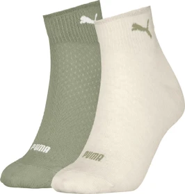 Puma Quarter Socken green combo, 2 Paare (Damen)