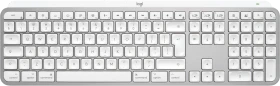 Logitech Keys S for Mac, Pale Grey, weiß/grau, LEDs weiß, Logi Bolt, USB/Bluetooth, US (920-011638)