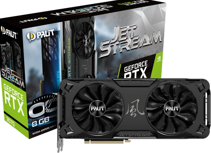 Palit GeForce RTX 3070 JetStream OC V1 (LHR), 8GB GDDR6, HDMI, 3x DP