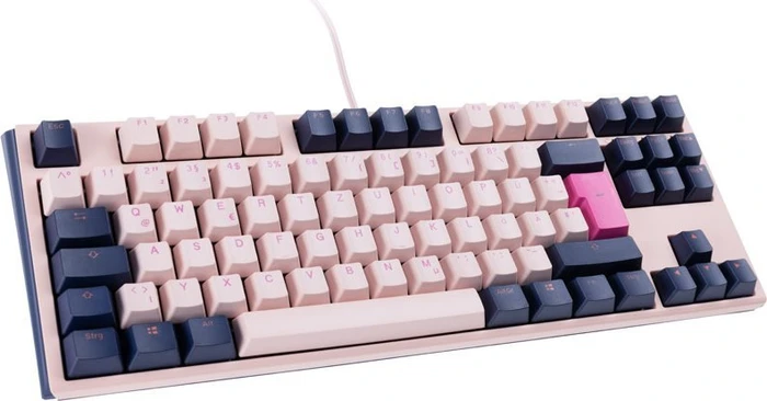 Ducky One 3 Fuji TKL PBT rosa/blau, MX SPEED Silver, USB, DE