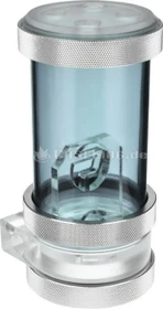 PrimoChill CTR Phase 2 120mm Laing D5, Acetal klar, UV blau (CTR2-SFFD5C-12-UB)