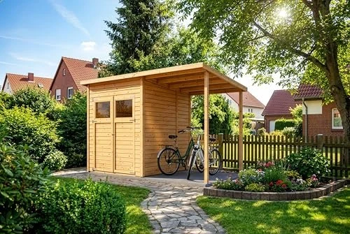 Alpholz Mollie Plus 335x199cm Gerätehaus natur