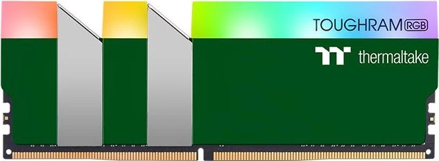 Thermaltake Toughram RGB Memory Racing Green UDIMM 16GB Kit, DDR4-3600, CL18-19-19-39
