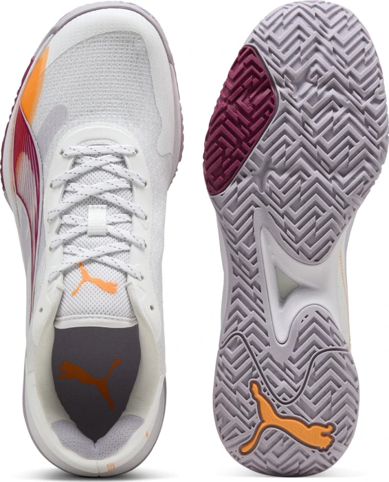 Puma Accelerate Turbo 4 Handballschuhe puma white/berry/lilac crush/heat fire (Damen)