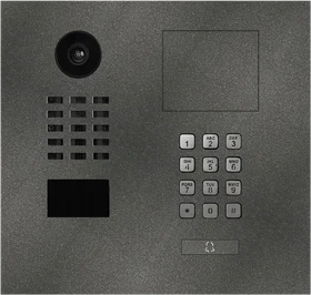 DoorBird D2101KH IP Video Türstation für Einfamilienhäuser, 1 Ruftaste, Keypad Modul, Edelstahl V2A pulverbeschichtet, DB 703
