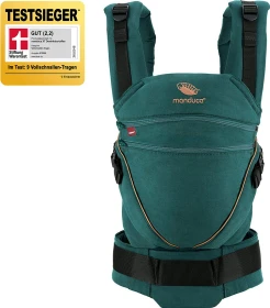 Manduca XT Cotton Babytrage denim teal-toffee