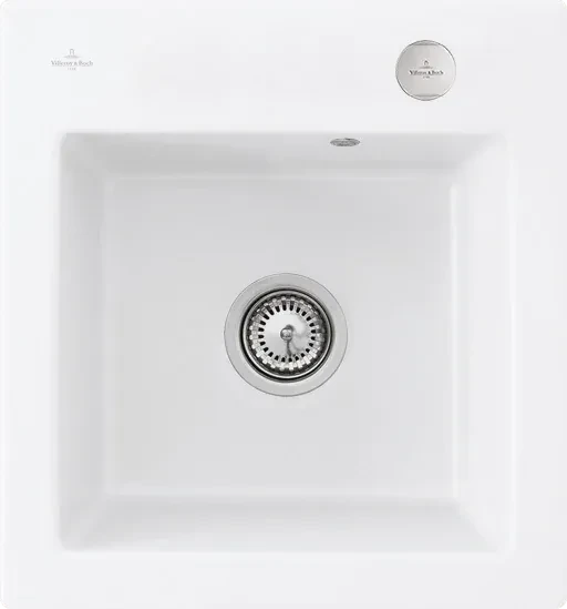Villeroy & Boch Subway 45 XS flat flächenbündig Becken mittig mit Ablauffernbedienung stone white