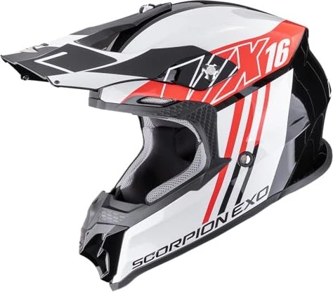 Scorpion VX-16 Evo Air Lignes schwarz/weiß/rot