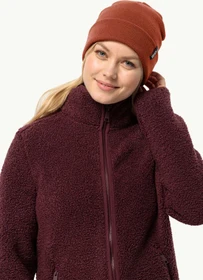 Jack Wolfskin Rib Beanie carmine