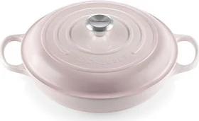 Le Creuset Gourmet-Profitopf Bräter aus Gusseisen rund 30cm 3.5l shell pink