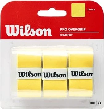 Wilson Comfort Pro Overgrip Griffband gelb, 3 Stück