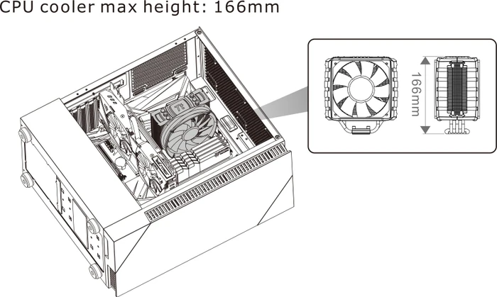 Thermaltake View 200 TG ARGB, schwarz, Glasfenster