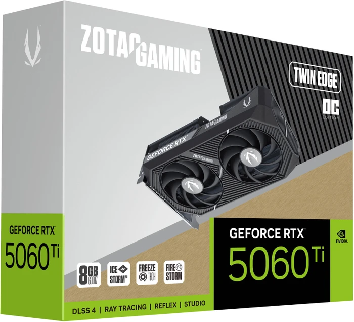 Zotac Gaming GeForce RTX 5060 Ti Twin Edge OC, 8GB GDDR7, HDMI, 3x DP