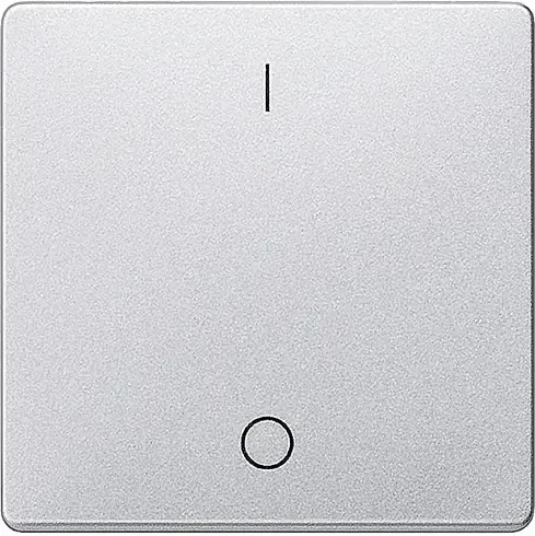 Siemens DELTA i-system Wippe mit Symbolen I/O, aluminiummetallic