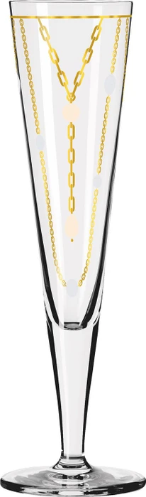 Ritzenhoff Goldnacht Champagnerglas von Nathalie Jean 205ml