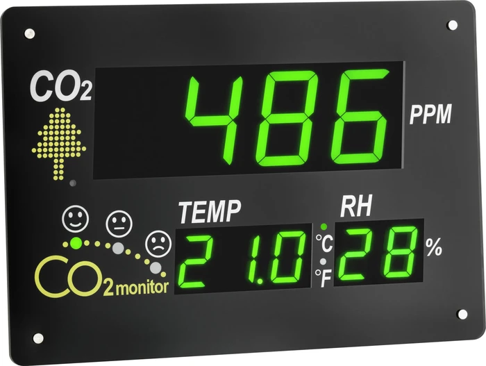 TFA Dostmann AirCO2ntrol Observer Temperaturstation schwarz, digital