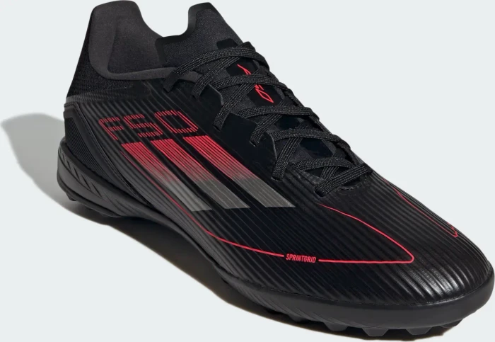 adidas F50 League TF core black/iron metallic/lucid red