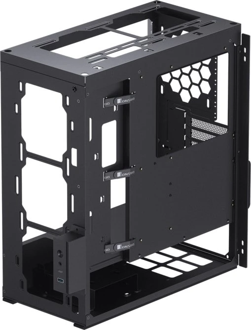 Jonsbo U6 Black, schwarz, Glasfenster