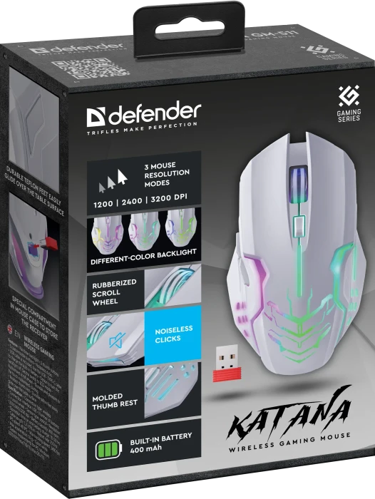 Defender Katana GM-511 Wireless Gaming Mouse weiß, USB