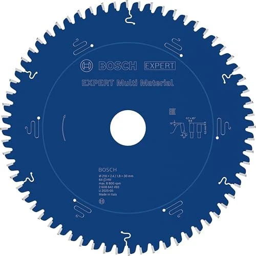 Bosch Professional Expert for Multi Material Kreissägeblatt 64Z, 216x1.8x30mm, 1 Stück