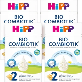 Hipp Bio Combiotik 2 Folgemilch Pulver, 600g (4x 600g)