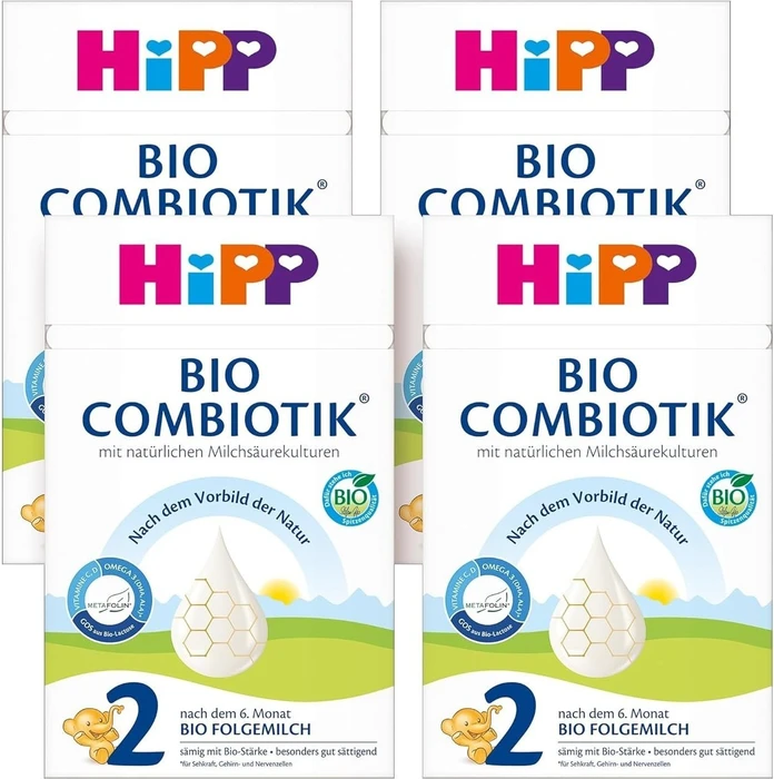 Hipp Bio Combiotik 2 Folgemilch Pulver, 600g (4x 600g)