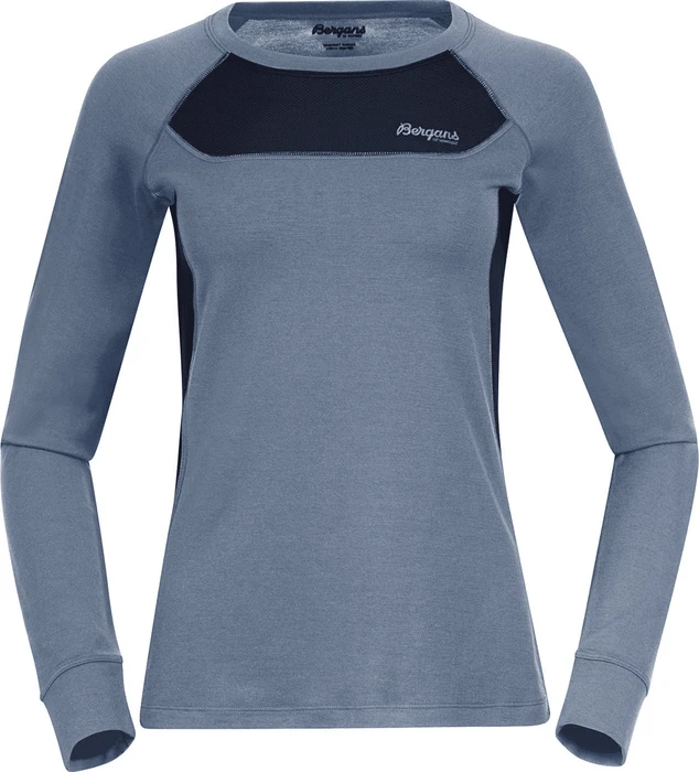 Bergans Cecile Wool Funktionsshirt langarm misty sky blue (Damen)