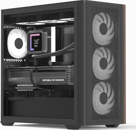 AeroCool D301A Black, inkl. 4x Lüfter, Lüfter LED ARGB, Glasfenster (ACCS-MA03043.11 / D301A-G-BK-v2)