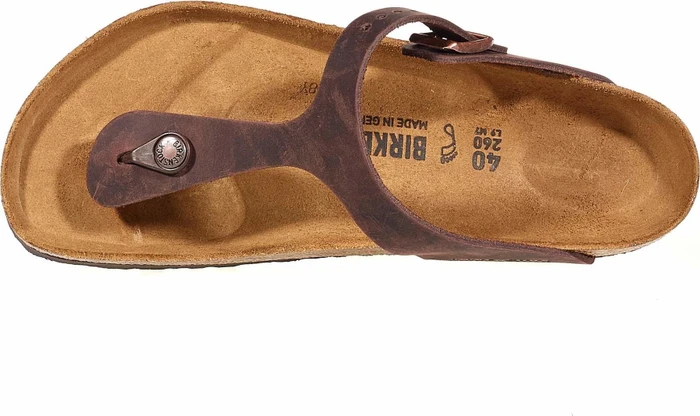 Birkenstock Gizeh Nubukleder habana (Damen)