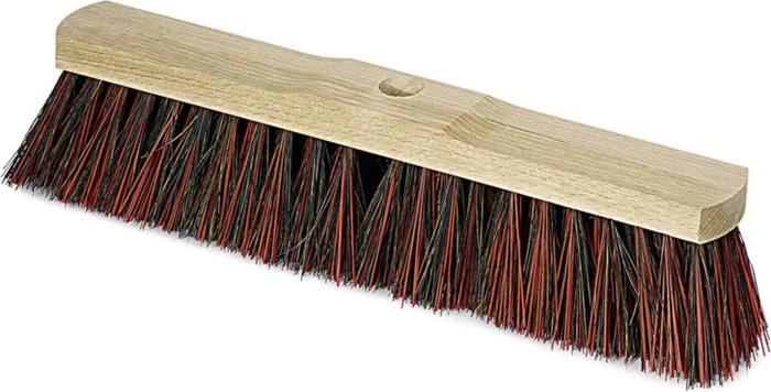 Nölle Besenkopf Saalbesen Arenga/Elaston Sattelholz mit Stielloch 60cm Staubbesen