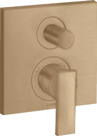 Hansgrohe Axor Citterio Einhebel-Wannenmischer mit integrierter Sicherungskombination brushed bronze
