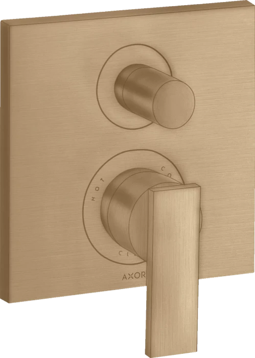 Hansgrohe Axor Citterio Einhebel-Wannenmischer mit integrierter Sicherungskombination brushed bronze
