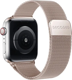Decoded Stainless Steel Traction Strap für Apple Watch (38mm/40mm/41mm) Matte Gold