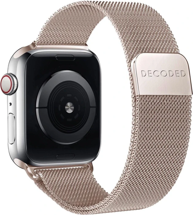 Decoded Stainless Steel Traction Strap für Apple Watch (38mm/40mm/41mm) Matte Gold