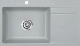 systemceram Stema 86 SL F Einbau Becken links titan