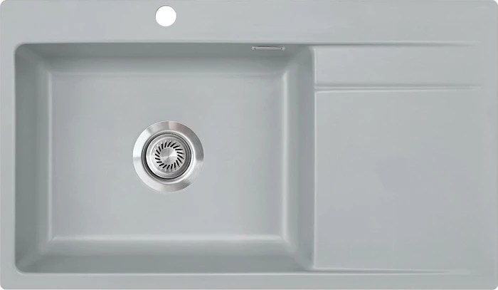 systemceram Stema 86 SL F Einbau Becken links titan