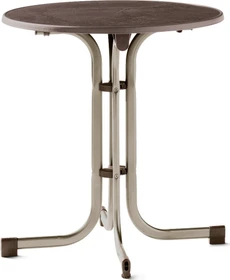 Sieger Boulevard mecalit-Pro Klapptisch 70cm champagner/schieferdekor mocca