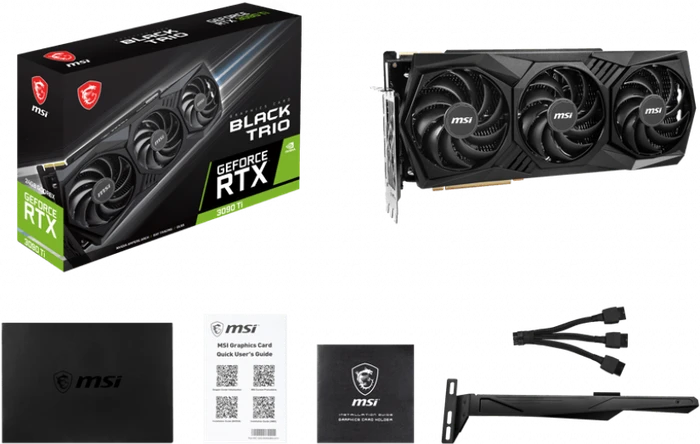MSI GeForce RTX 3090 Ti Black Trio 24G, 24GB GDDR6X, HDMI, 3x DP