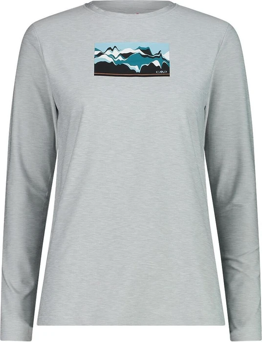 CMP Rundausschnitt Funktionsshirt langarm ice mel/acqua (Damen)