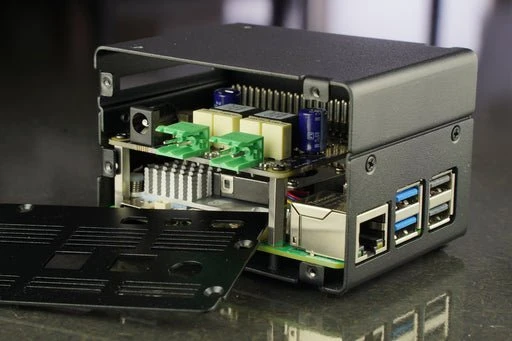 KKSB Gehäuse für Raspberry Pi 5, kompatibel mit Raspberry Pi DigiAMP+ HAT, schwarz